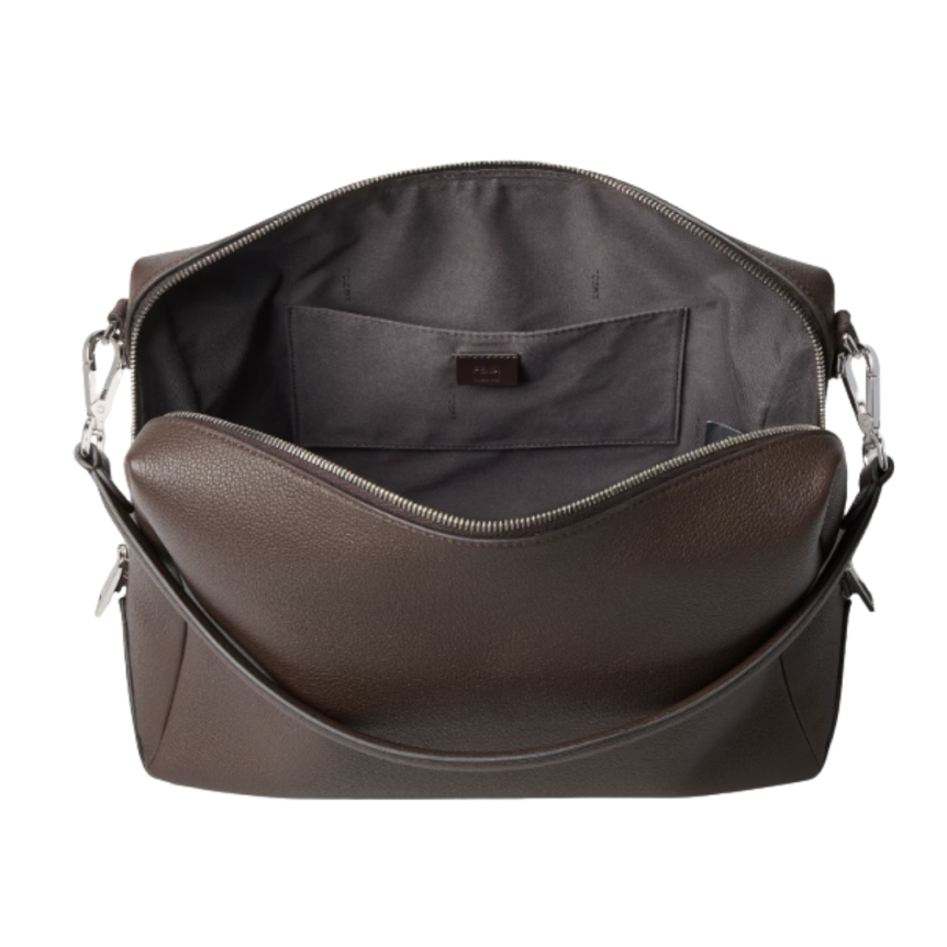 Sac porté épaule FENDI Lui Grand Modèle cuir veau grainé marron