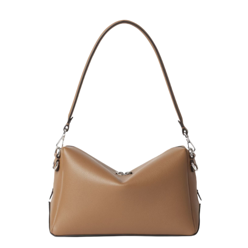 Sac porté épaule FENDI Lui  Modèle moyen cuir veau grainé camel