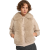 Gilet sans manche à bouton laine agneau cachemire beige