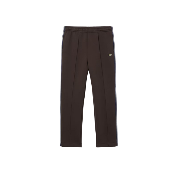 Pantalon de survêtement jogging LACOSTE marron chocolat bande