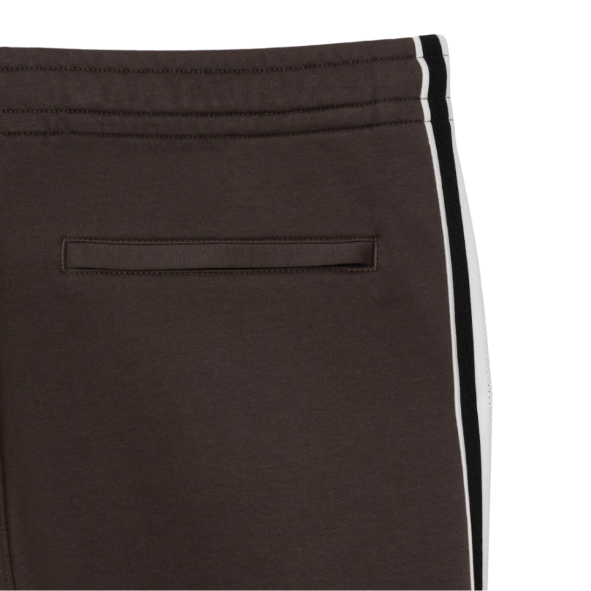 Pantalon de survêtement jogging LACOSTE marron chocolat bande