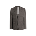 Veste costume Portofino coton laine chevrons gris anthracite poches plaquées