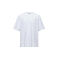 T-shirt col rond oversize Moncler x A$AP Rocky coton blanc logo