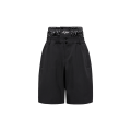 Short Moncler x A$AP Rocky nylon stretch noir mat ceinture brillant