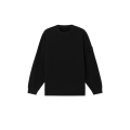 Sweat-shirt coton bio stretch noir logo noir Ghost Collection