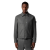 Blouson zippé flanelle laine vierge mélangée gris logo ton sur ton