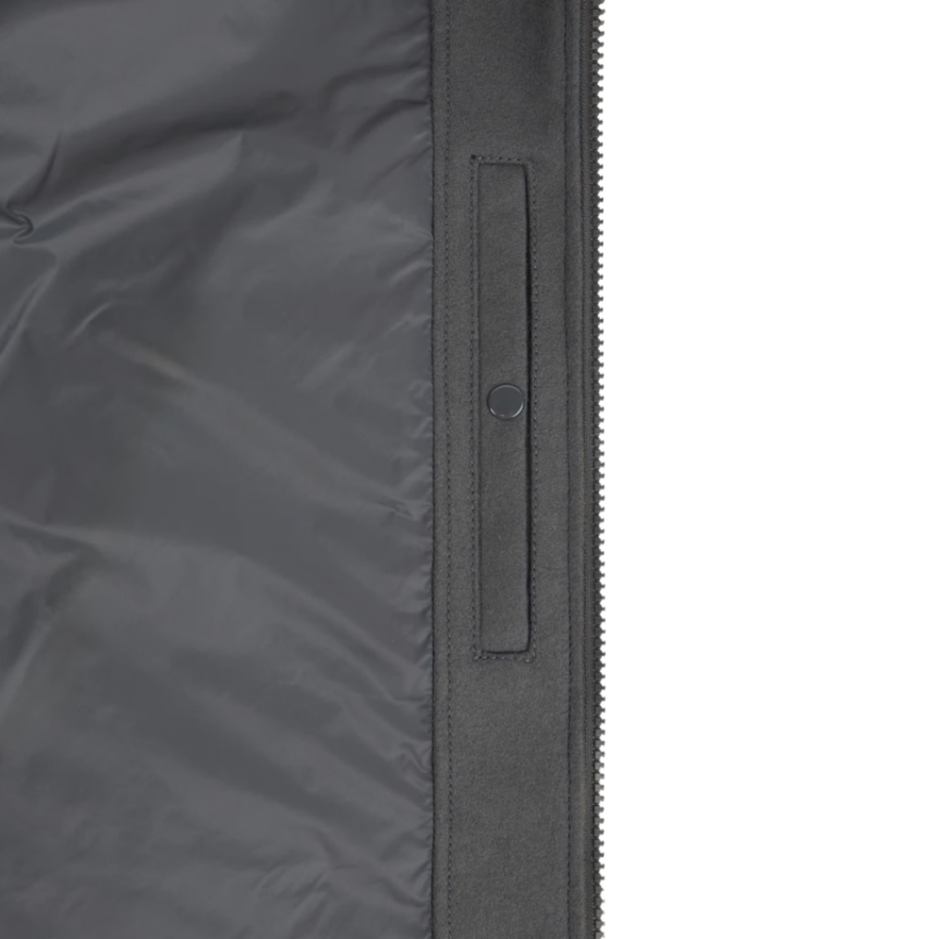 Blouson zippé STONE ISLAND flanelle laine vierge mélangée gris logo ton sur ton