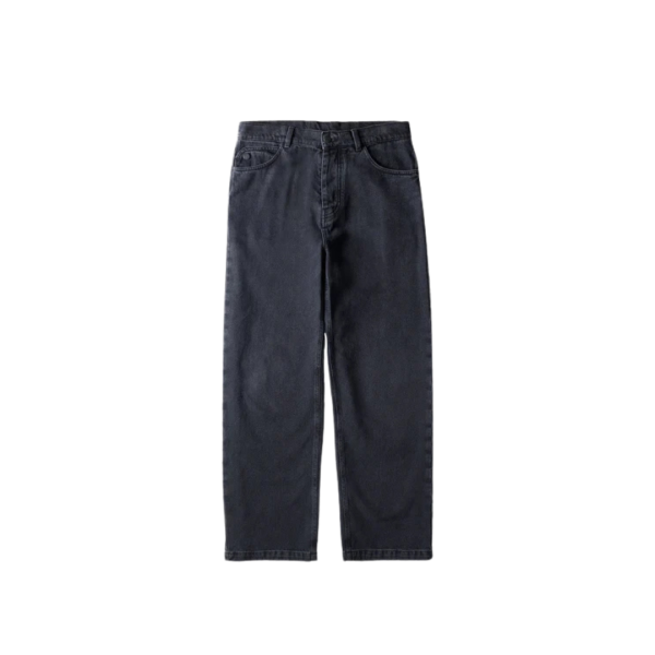 Pantalon Jean ST95 Volturno baggy coton denim noir délavé