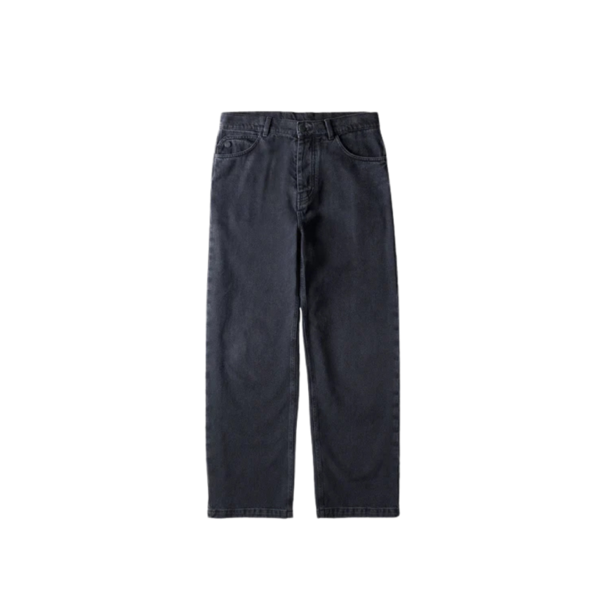 Pantalon Jean ST95 Volturno baggy coton denim noir délavé