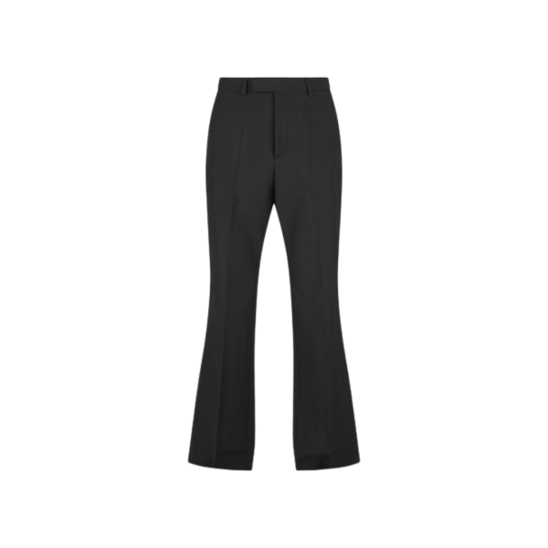 Pantalon VALENTINO évasé laine mélangée noir