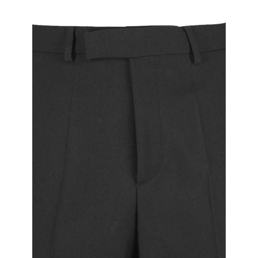 Pantalon VALENTINO évasé laine mélangée noir
