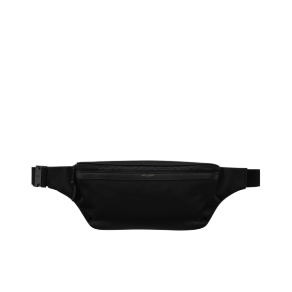 Sac Banane Bandoulière SAINT LAURENT City Nylon noir