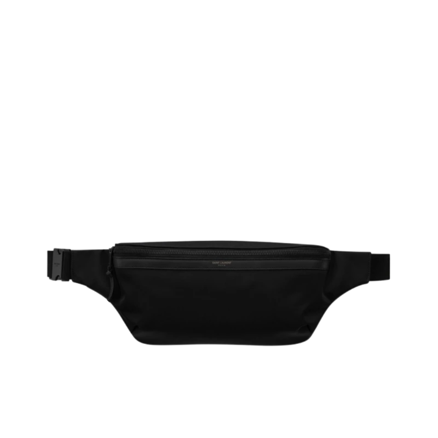 Sac Banane Bandoulière SAINT LAURENT City Nylon noir