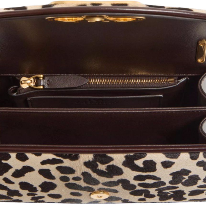 Petit Sac Porté Épaule VALENTINO Vain cuir veau Pony Imprimé Animalier Vlogo