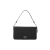 Compagnon Portefeuille cuir Saffiano noir logo triangle métal