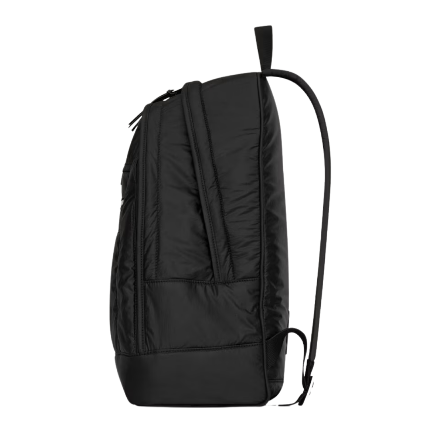 Sac à dos SAINT LAURENT City nylon noir matelassé poche avant zippée