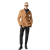 Veste croisée laine mohair cachemire poils camel