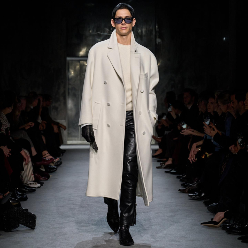 Pull col rond TOM FORD cachemire blanc