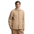 Veste surchemise Tagnit laine flanelle camel
