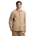 Veste surchemise Tagnit laine flanelle camel