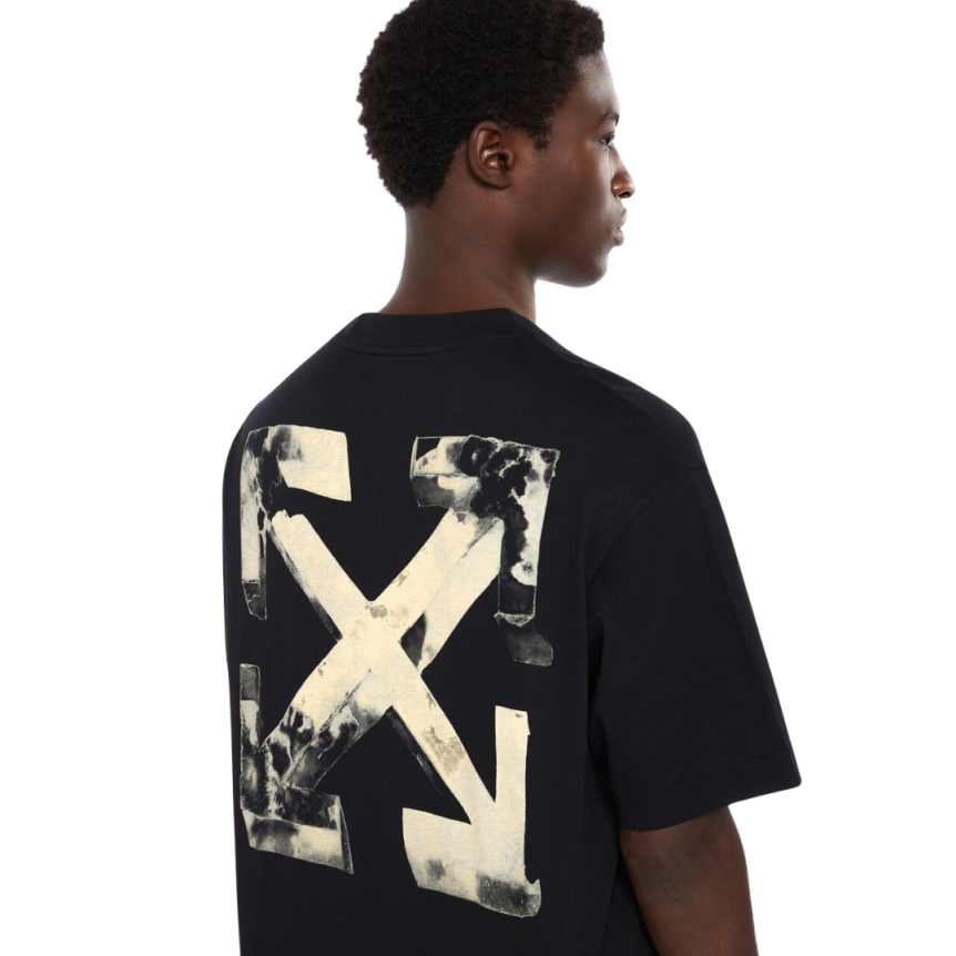 T-shirt OFF WHITE coton noir logo Cloudy Arrow Skate
