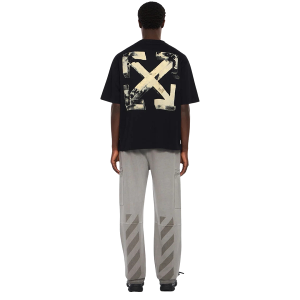 T-shirt OFF WHITE coton noir logo Cloudy Arrow Skate