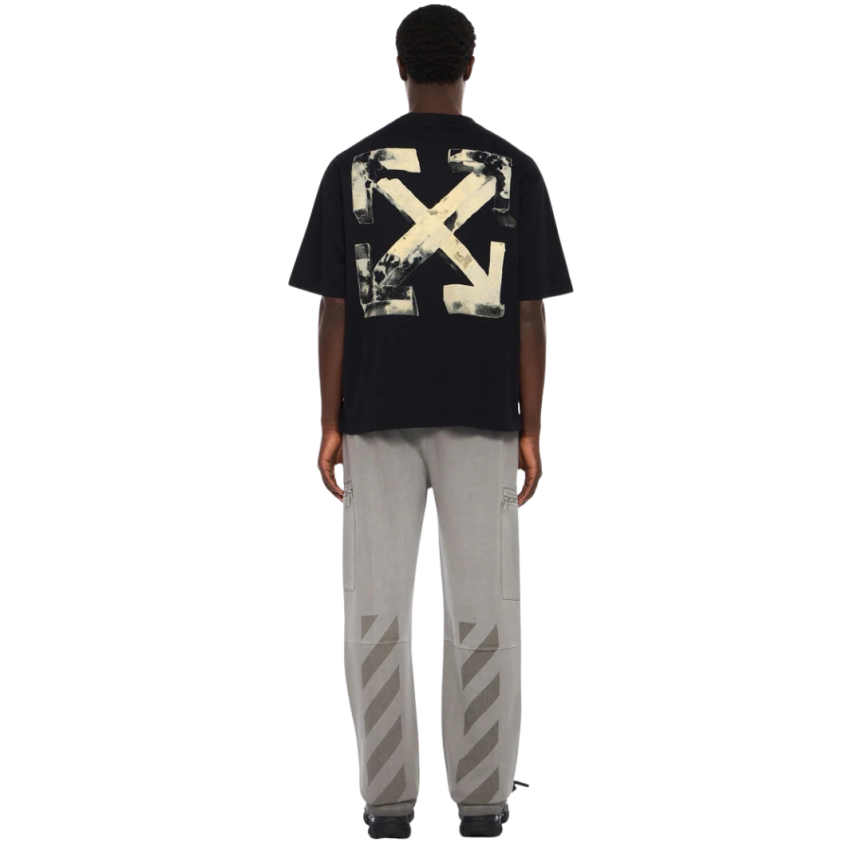 T-shirt OFF WHITE coton noir logo Cloudy Arrow Skate