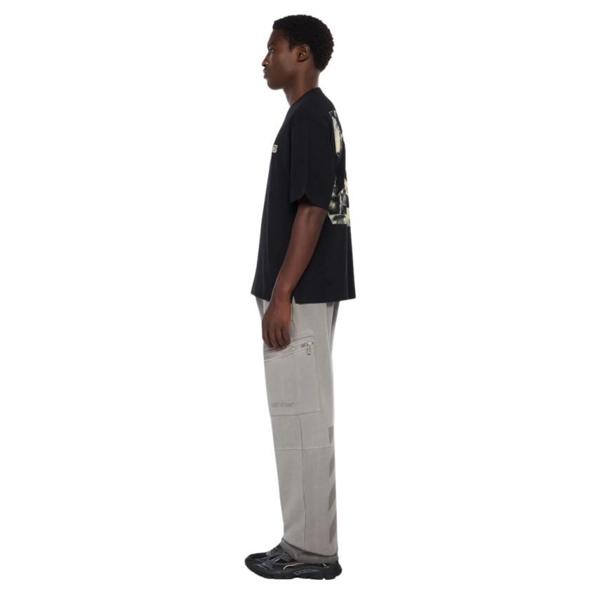 T-shirt OFF WHITE coton noir logo Cloudy Arrow Skate