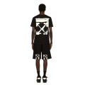 T-shirt col rond slim coton noir logo Ink Arrow