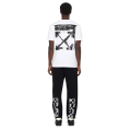 T-shirt col rond slim coton blanc logo Ink Arrow