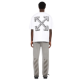 T-shirt col rond coton blanc logo skate Scribble Arrow