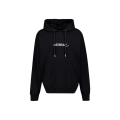 Sweat-shirt à capuche coton noir Scribble Arrow blanc