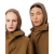 Fashion Show Cagoule Défilé viscose mélangé maille côtelée camel