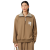 Fashion Show Sweatshirt col montant zippé coton jersey satiné camel Défilé René crocodile