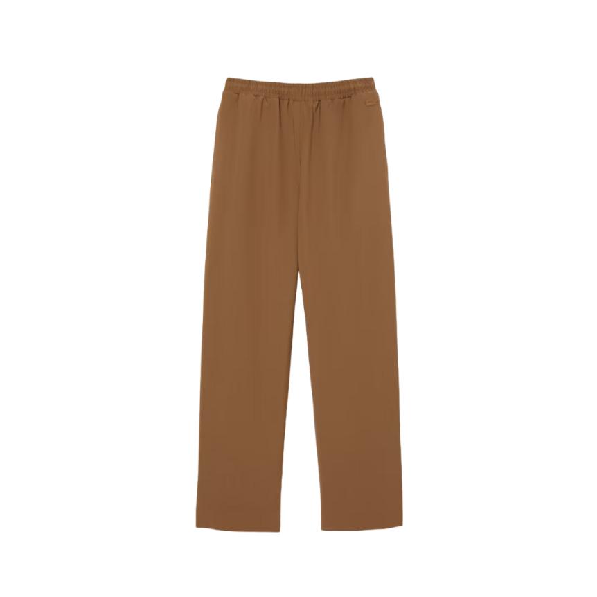 Pantalon de survêtement LACOSTE laine mélangée marron clair Défilé