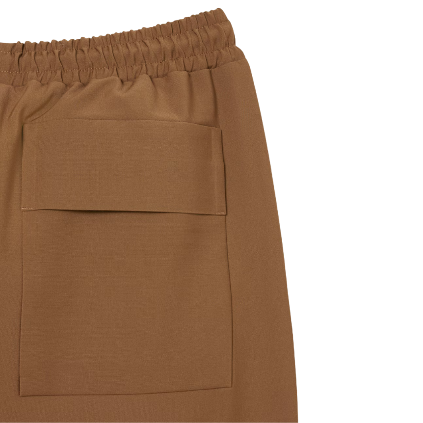 Pantalon de survêtement LACOSTE laine mélangée marron clair Défilé