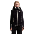 Gilet sans manche doudoune capuche bi matière polaire teddy noir Moncler Grenoble