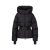 Doudoune à capuche courte cintrée Nisene nylon noir mat ceinture Moncler Grenoble