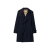 Trench Héritage mi-long Kensington coton bleu marine check col