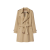 Trench Héritage mi-long Kensington coton beige check col