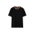 T-shirt Ryan coton jersey noir col Check beige