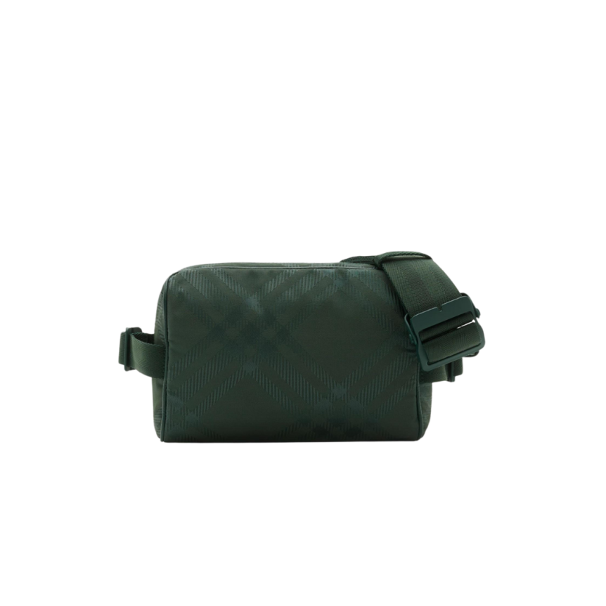 Sac Banane BURBERRY nylon check carreaux vert jacquard