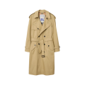 Trench mi-long Highbury gabardine coton beige doublure check