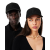 Casquette baseball feutre laine noir