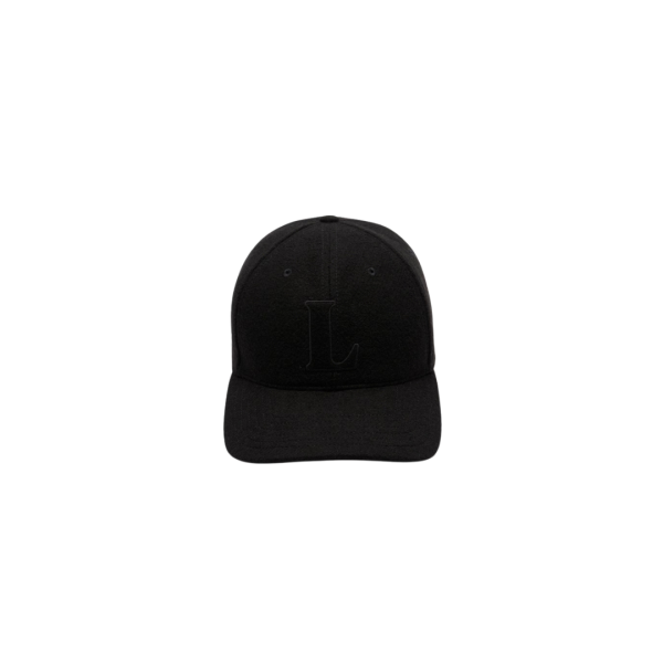 Casquette baseball LACOSTE feutre laine noir
