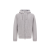 Cardigan réversible zippé à capuche laine gris clair