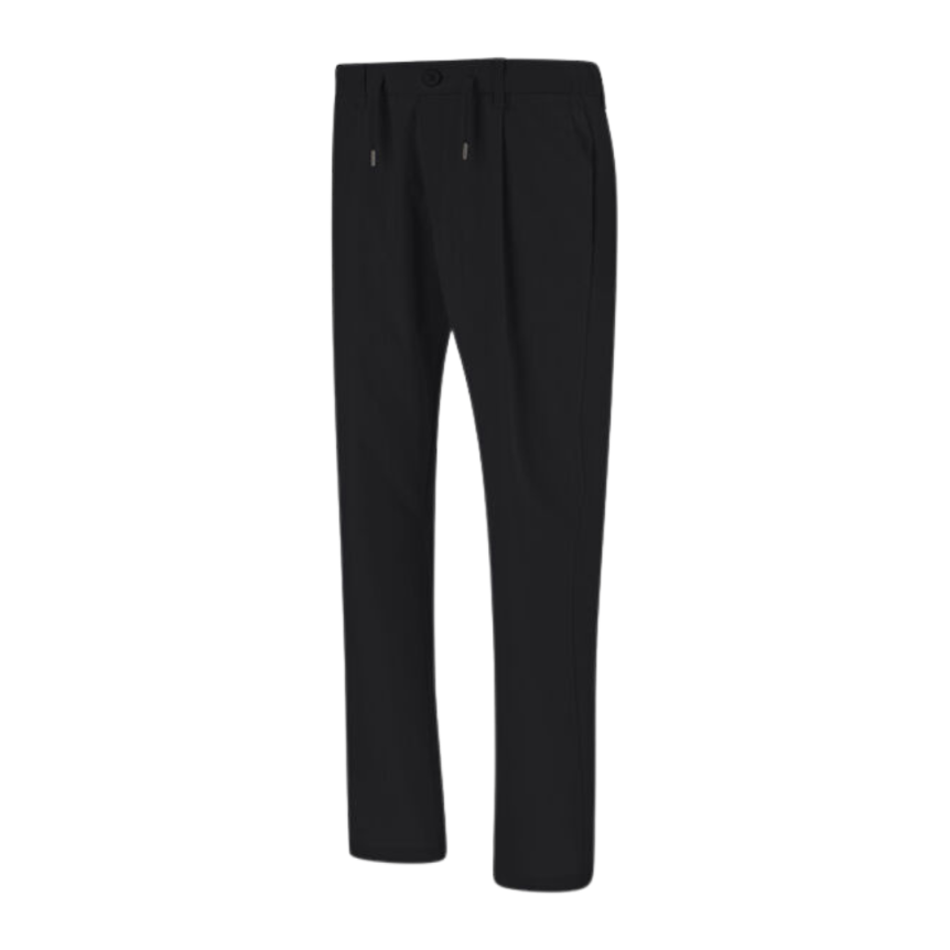 Pantalon pince HERNO nylon noir ceinture élastique cordon