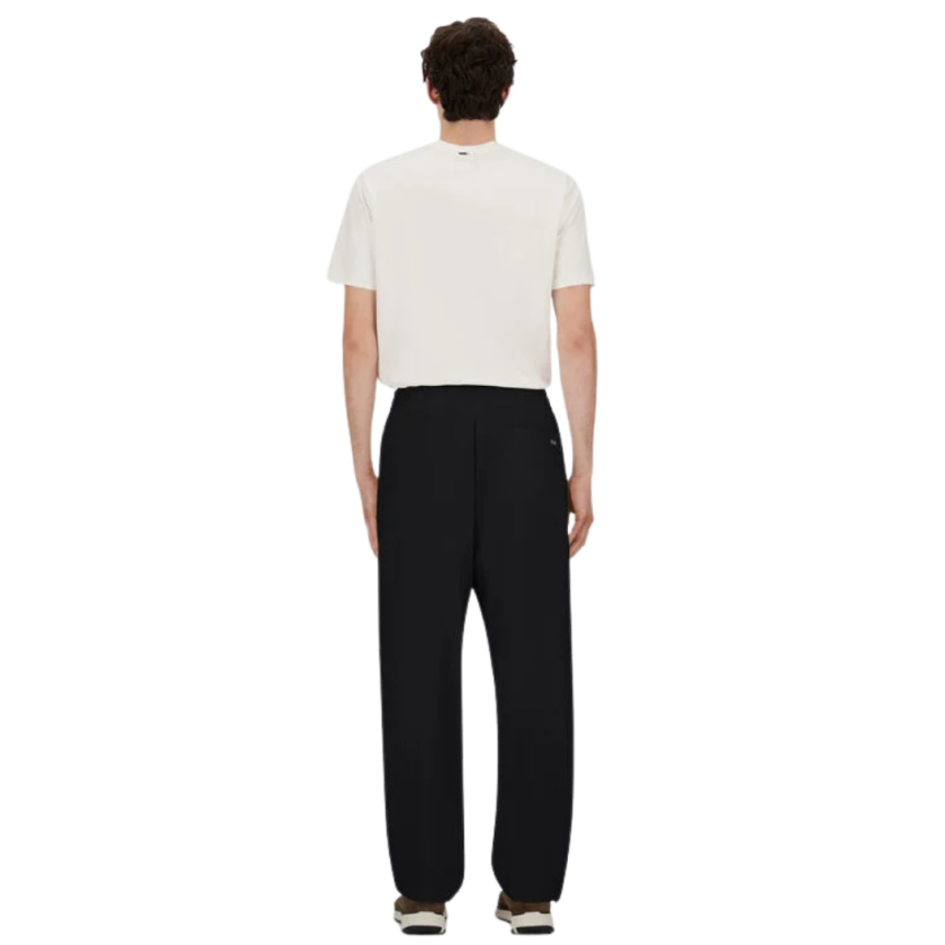 Pantalon pince HERNO nylon noir ceinture élastique cordon