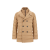 Caban croisé laine viscose matelassé beige sable