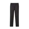 Pantalon jogging taille élastique cachemire gris anthracite poche zippée
